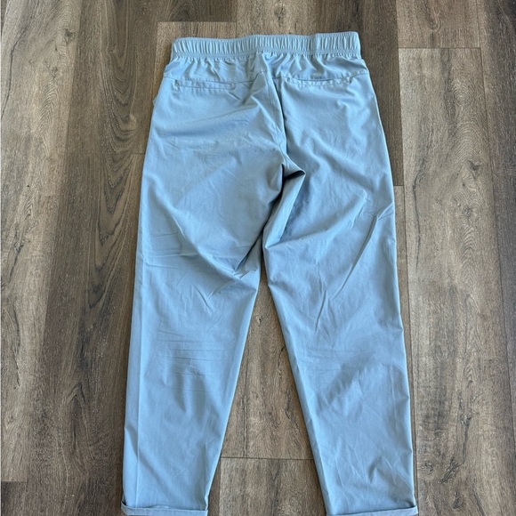 Apana Paper Bag High Waist Belted Pants.  Women’s size large. Blue in color. - Picture 5 of 7